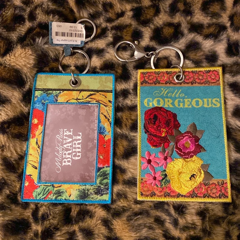 New pair of ID/luggage tag card holders Demdaco